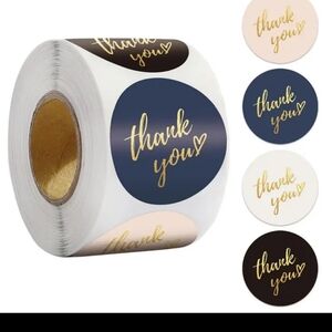 1.5 INCH THANK YOU STICKERS